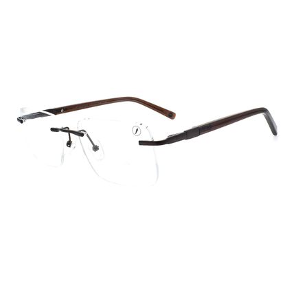 LV.MT.0914-0202.1  Armacao Para Oculos de Grau Masculino Chilli Beans Modelo 3 Pecas Marrom -3-